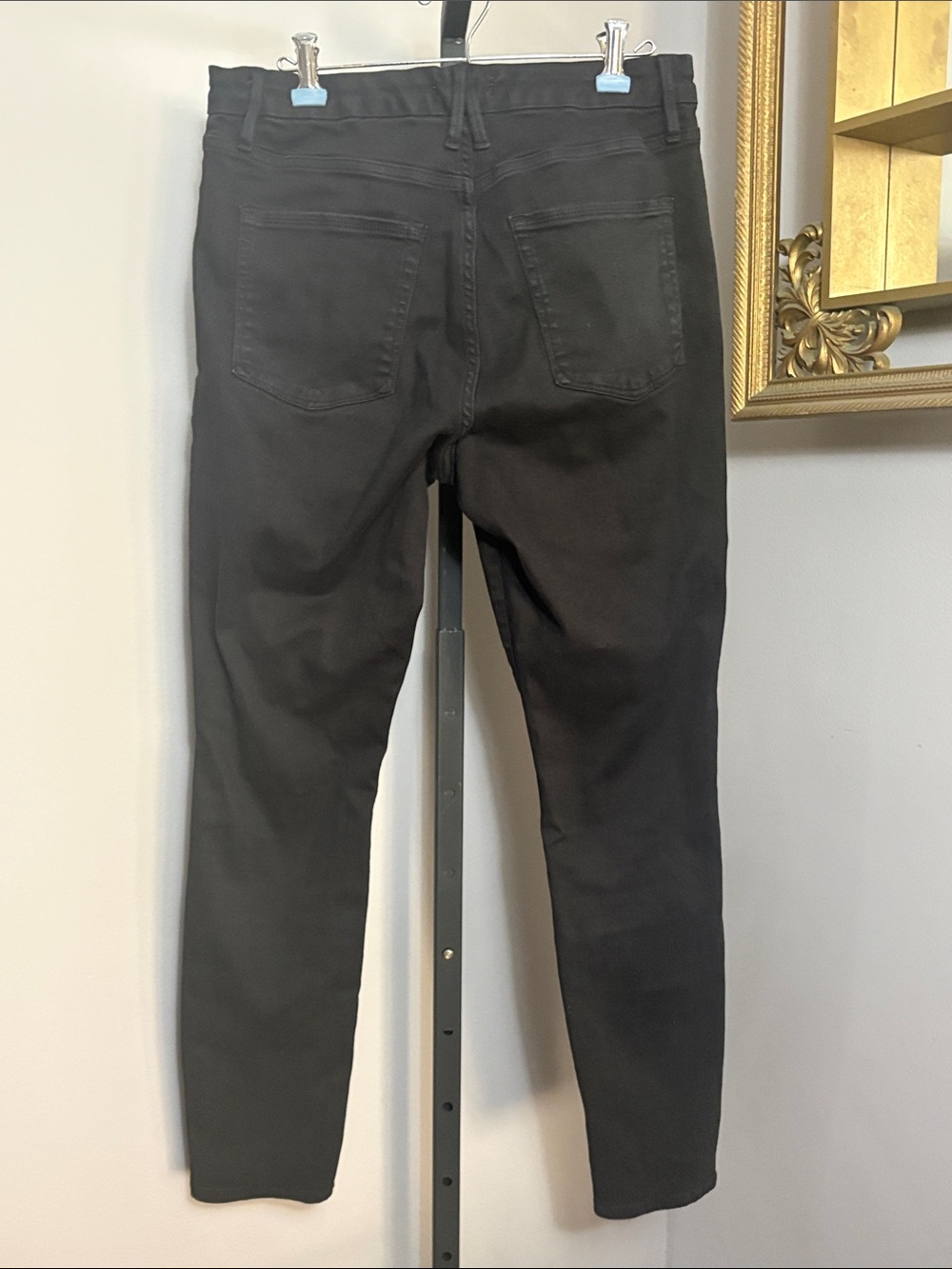 Good American Size 14 32 Black Jeans Classic Stretch Denim - Picture 2 of 3